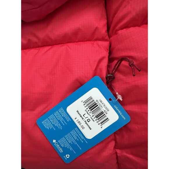 Columbia Women's Puffect Winter Coat Puffer Jacket Bright Red Lily Size Large - Picture 6 of 10
